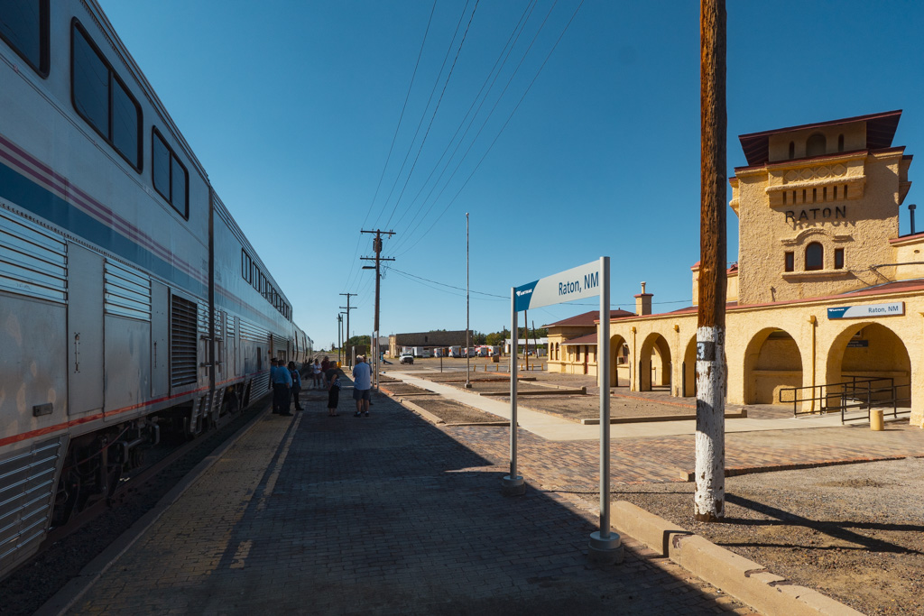 Amtrak station in Raton, NM