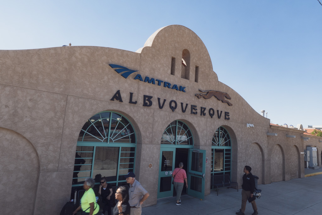Amtrak station in Albuquerque, NM