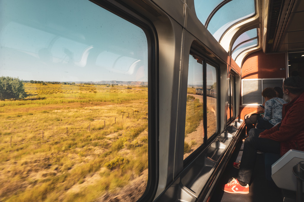 View from the Amtrak Southwest Chief observation car