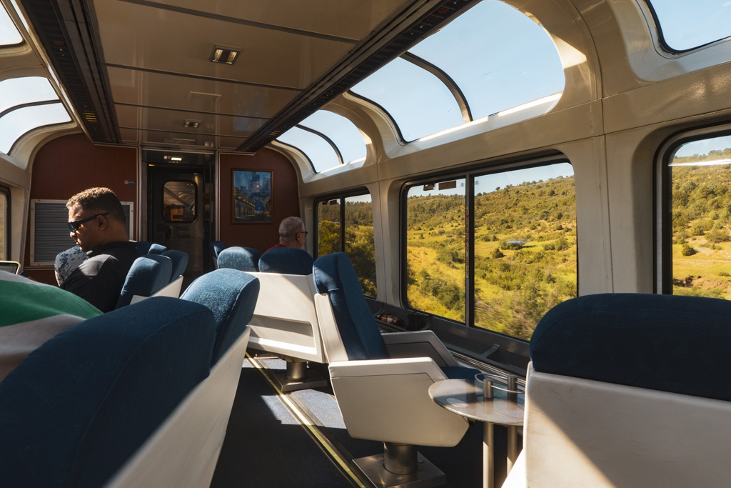 View from the Amtrak Southwest Chief observation car