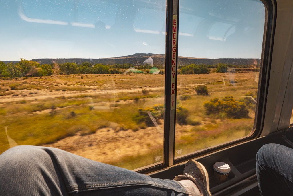 View from the Amtrak Southwest Chief observation car