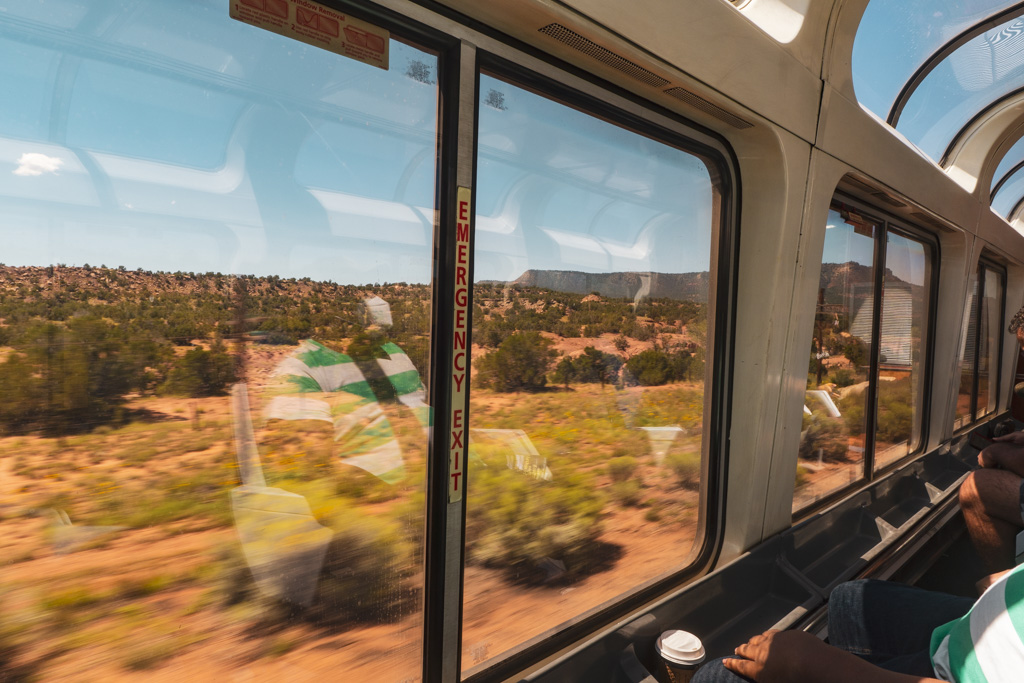 View from the Amtrak Southwest Chief observation car