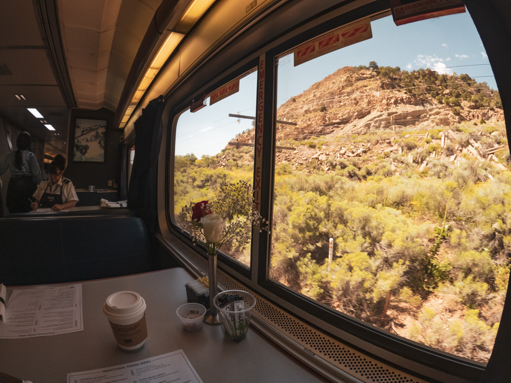 View from the Amtrak Southwest Chief observation car