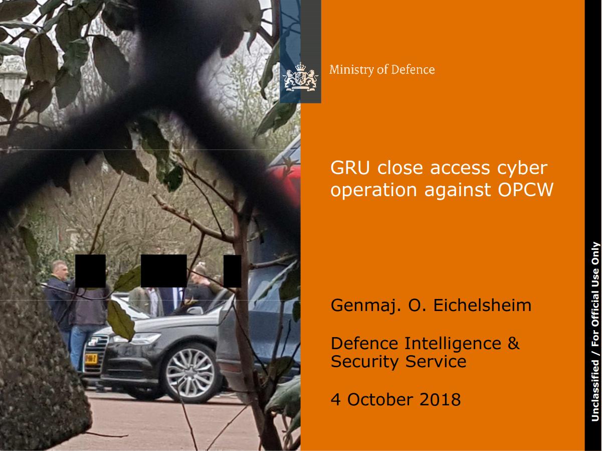 OPCW GRU Close Access Operation